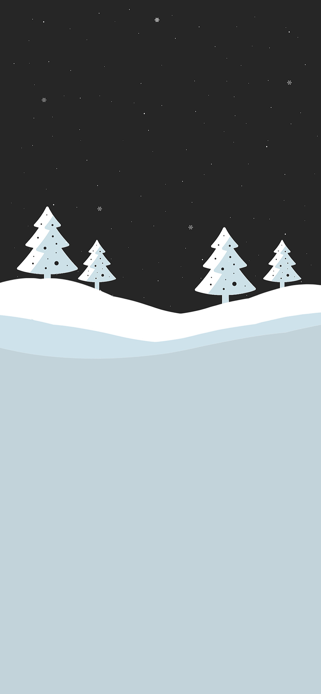 1250x2690 Minimal, snowy Winter wallpaper pack for iPhone, Phone