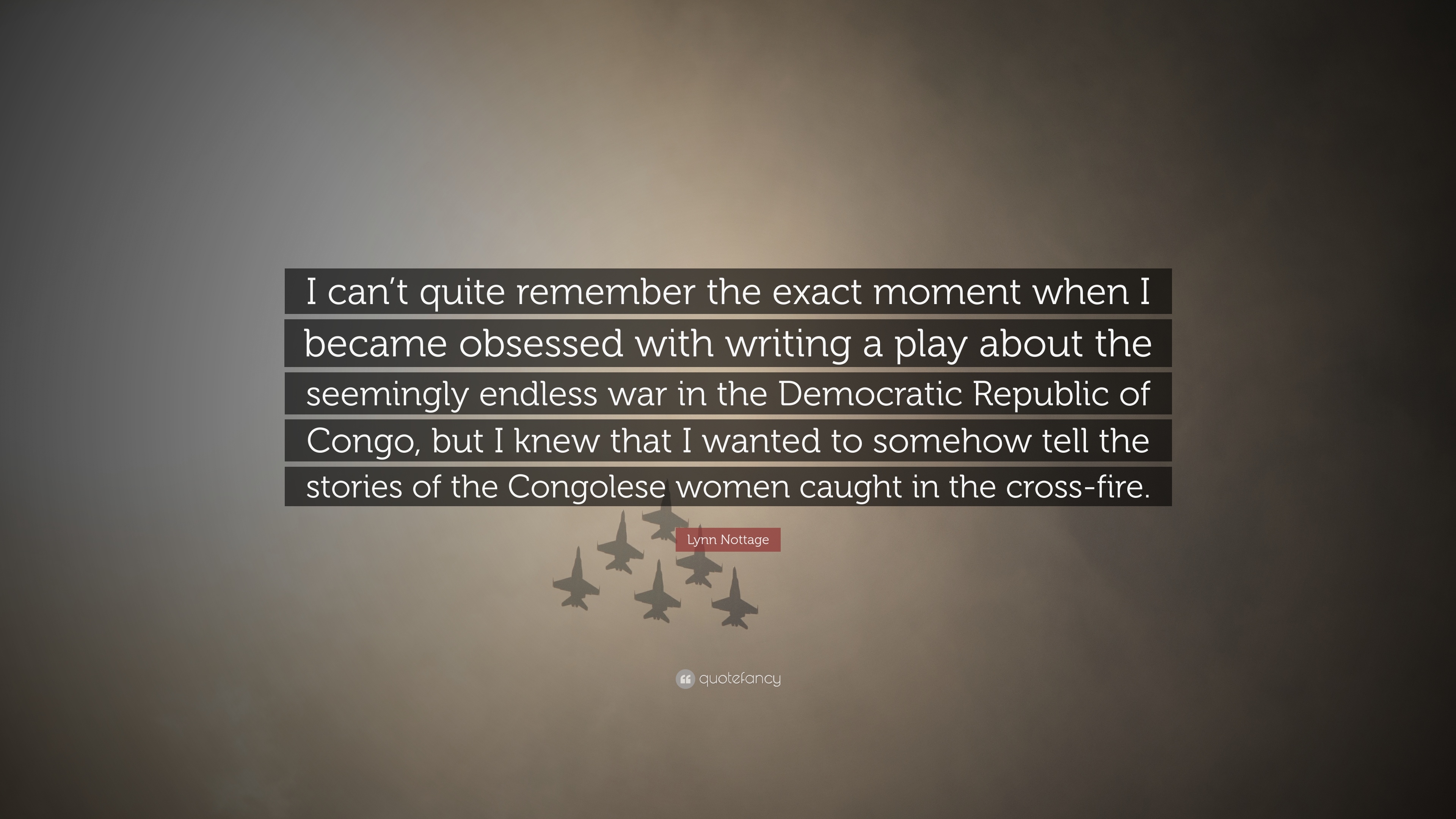 3840x2160 Lynn Nottage Quote: “I can't quite remember the exact moment when I, Desktop