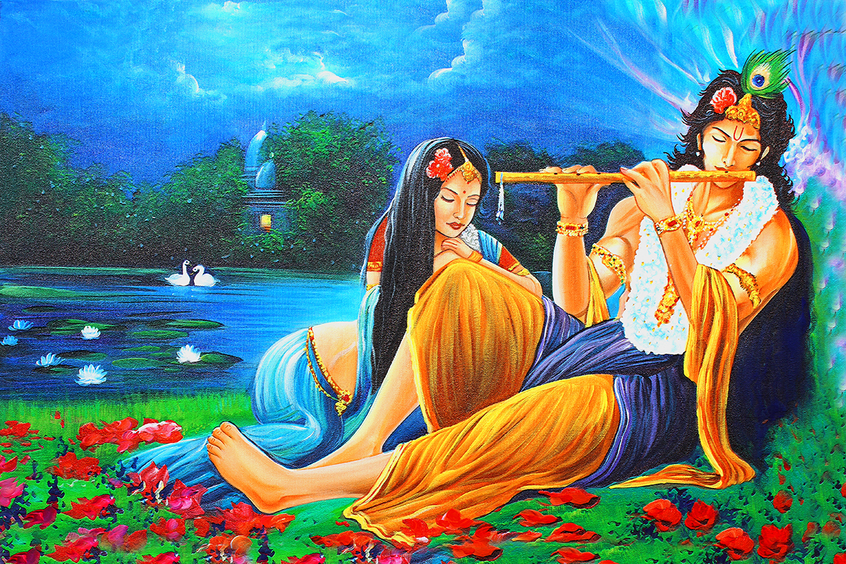 1200x800 Buy Radha Krishna Wallpaper for Wall, Desktop