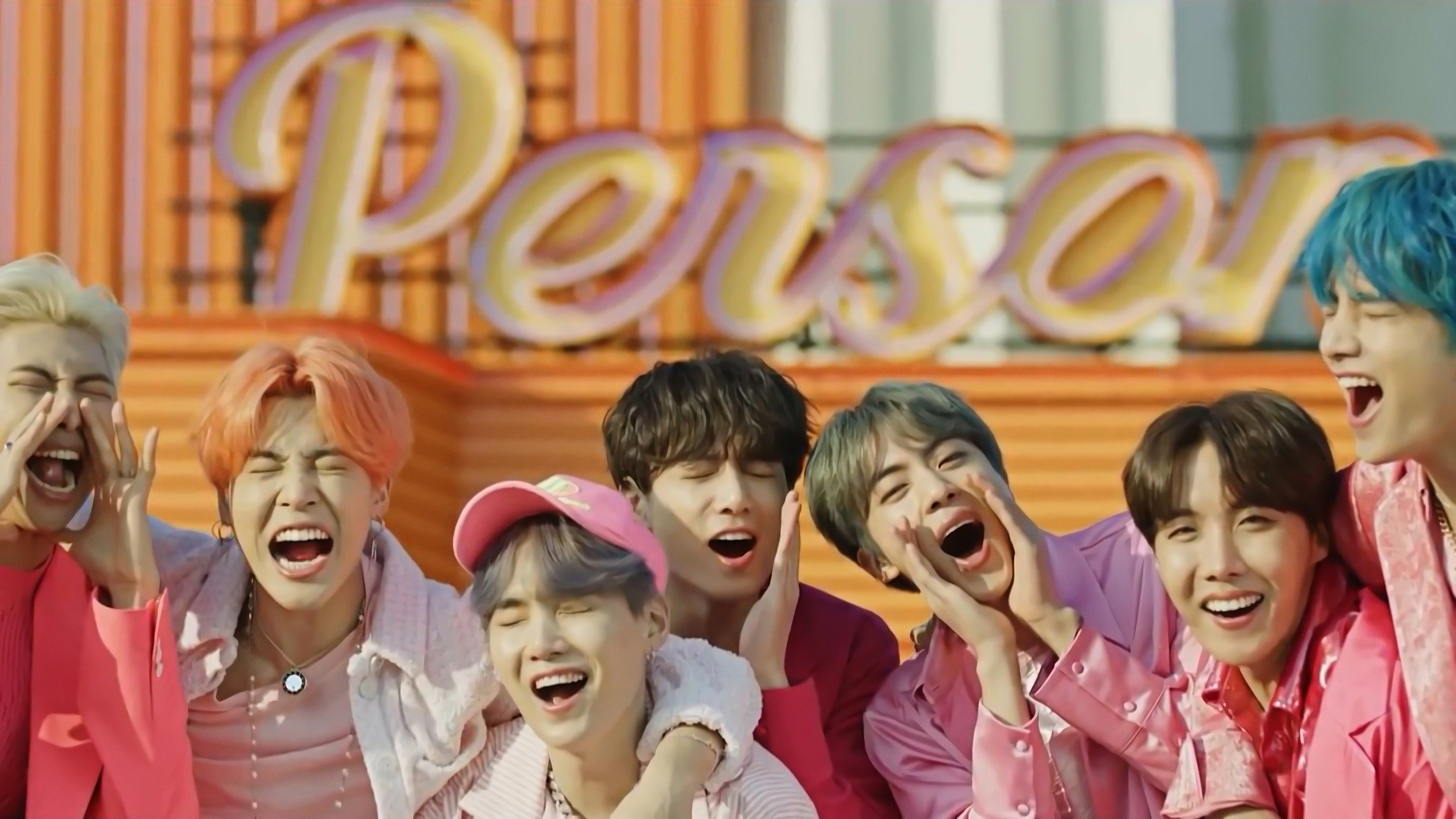 3840x2160 BTS Boy With Luv All Members 4K Wallpaper, Desktop