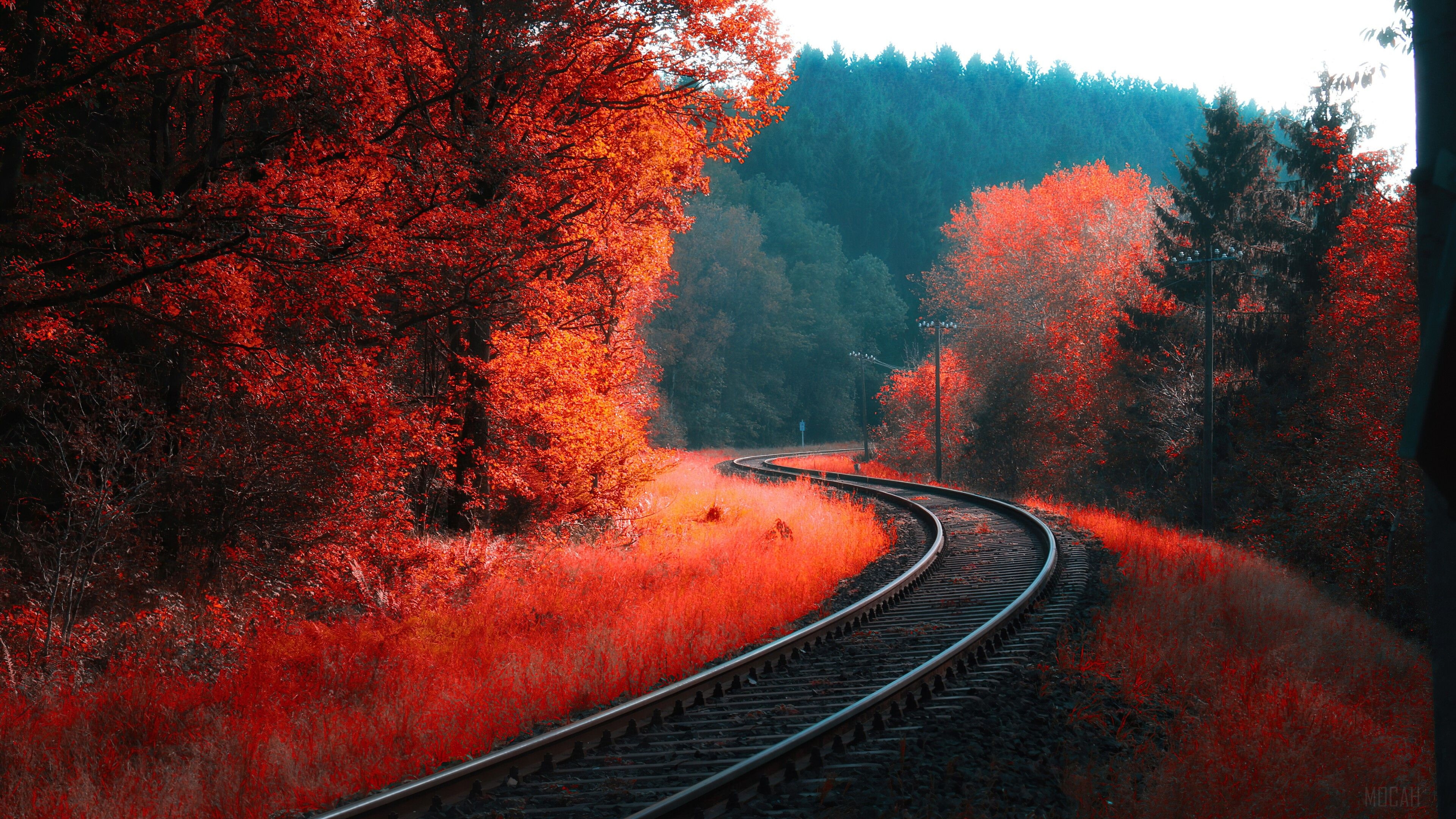 3840x2160 railroad HD wallpaper, Background, Desktop