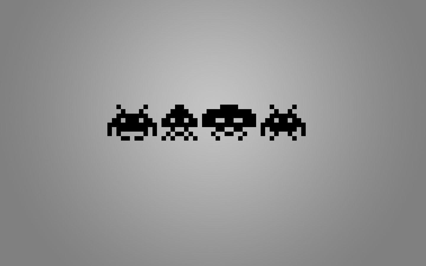 1440x900 Space Invaders Modern Simplistic Wallpaper, Desktop