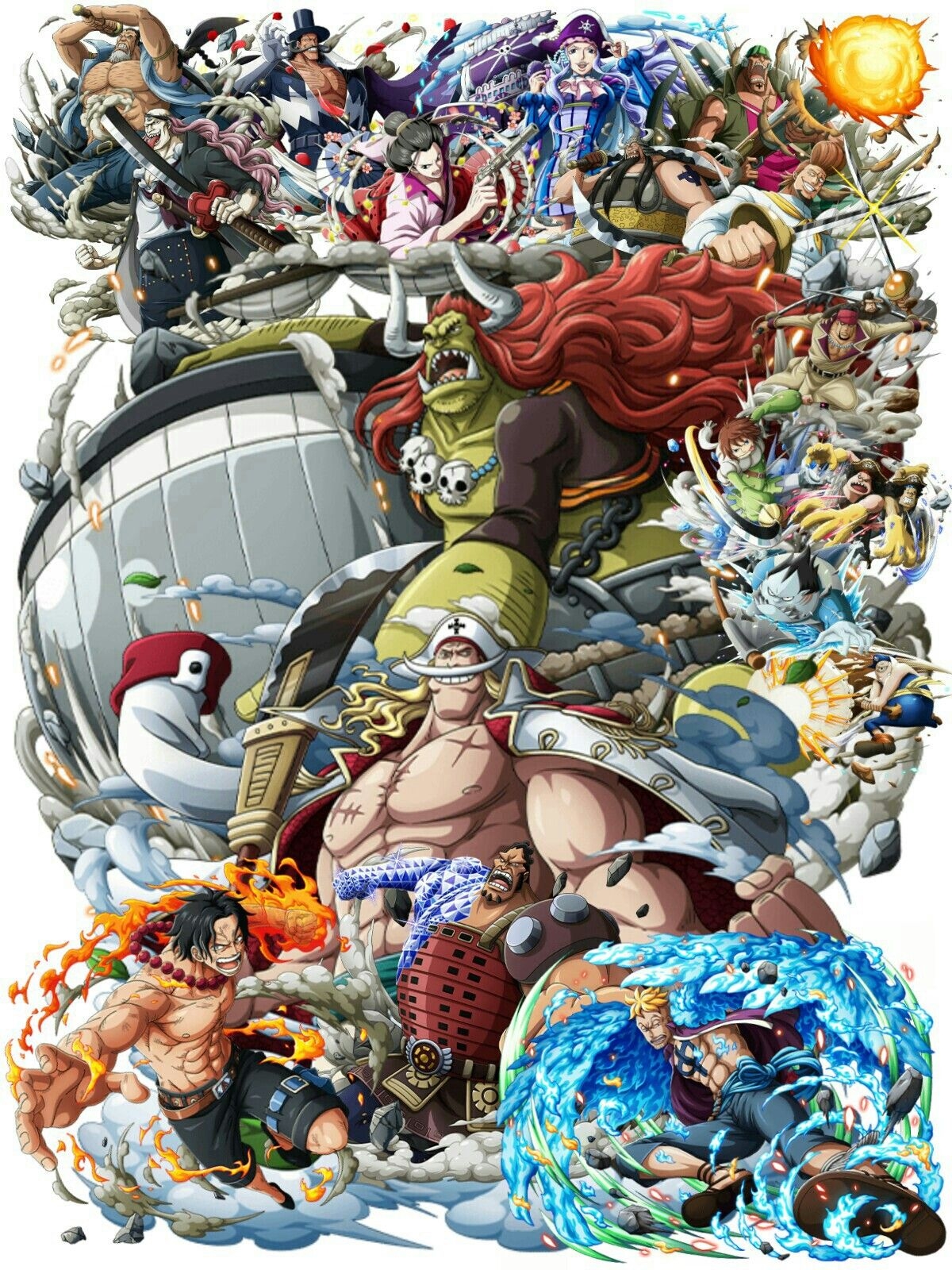 1200x1600 Whitebeard Pirates. Manga anime one piece, One piece drawing, One piece manga, Phone