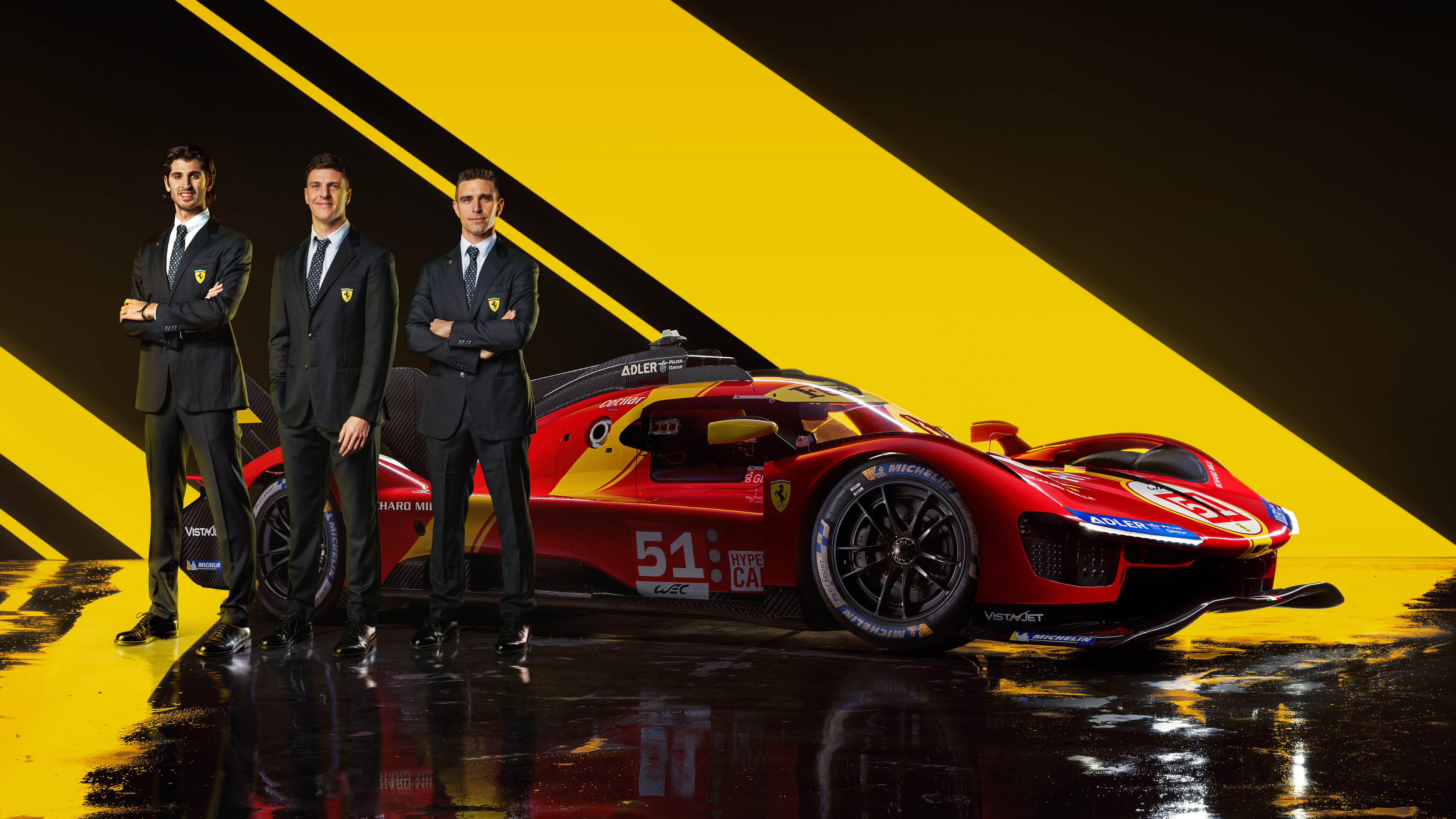 3940x2220 Ferrari reveals squad of Ferrari 499P Hypercar drivers for WEC and Le Mans, Desktop