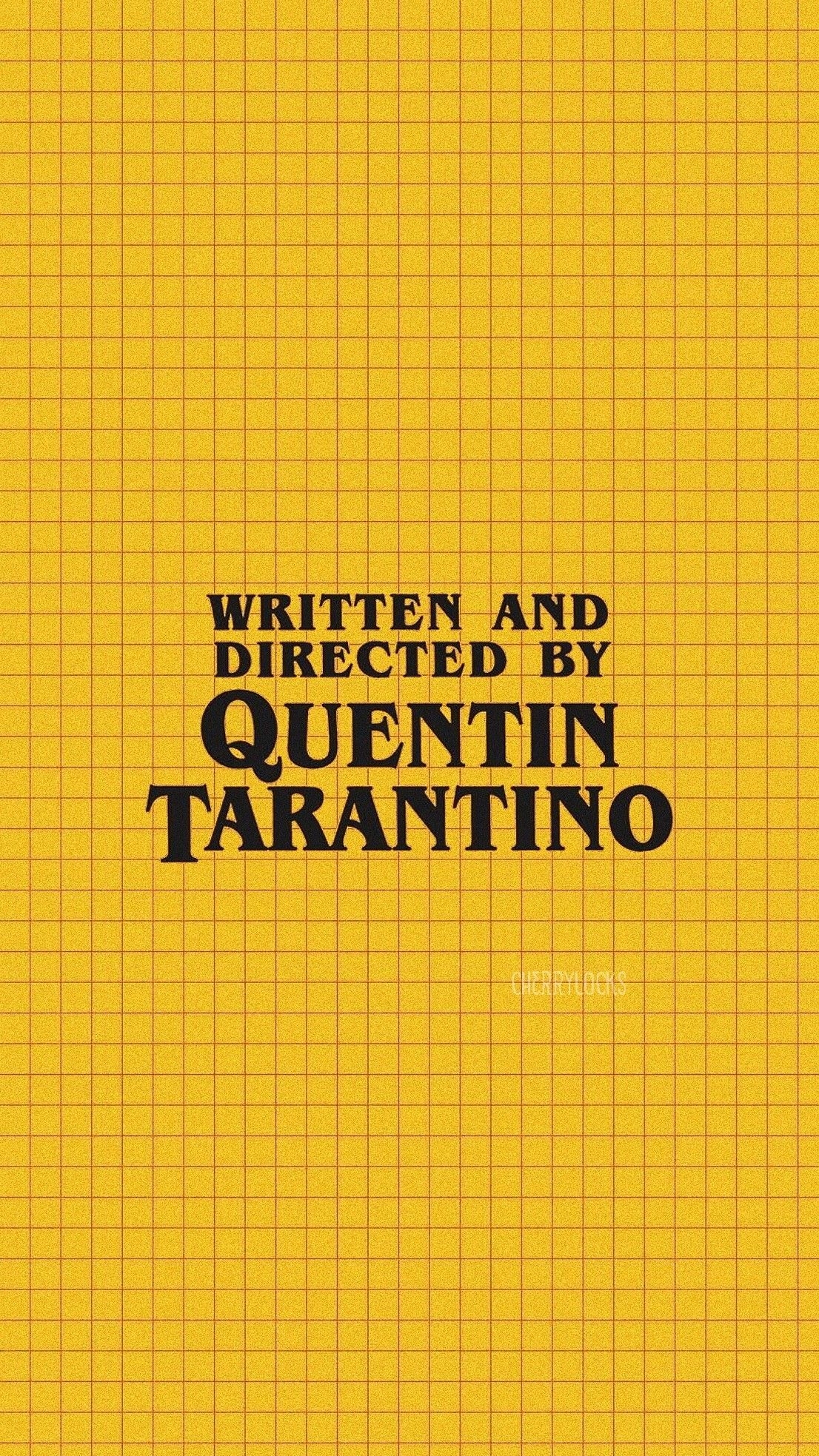 1110x1970 Lockscreen: Quentin Tarantino Yellow. Quentin tarantino, Quentin, Phone