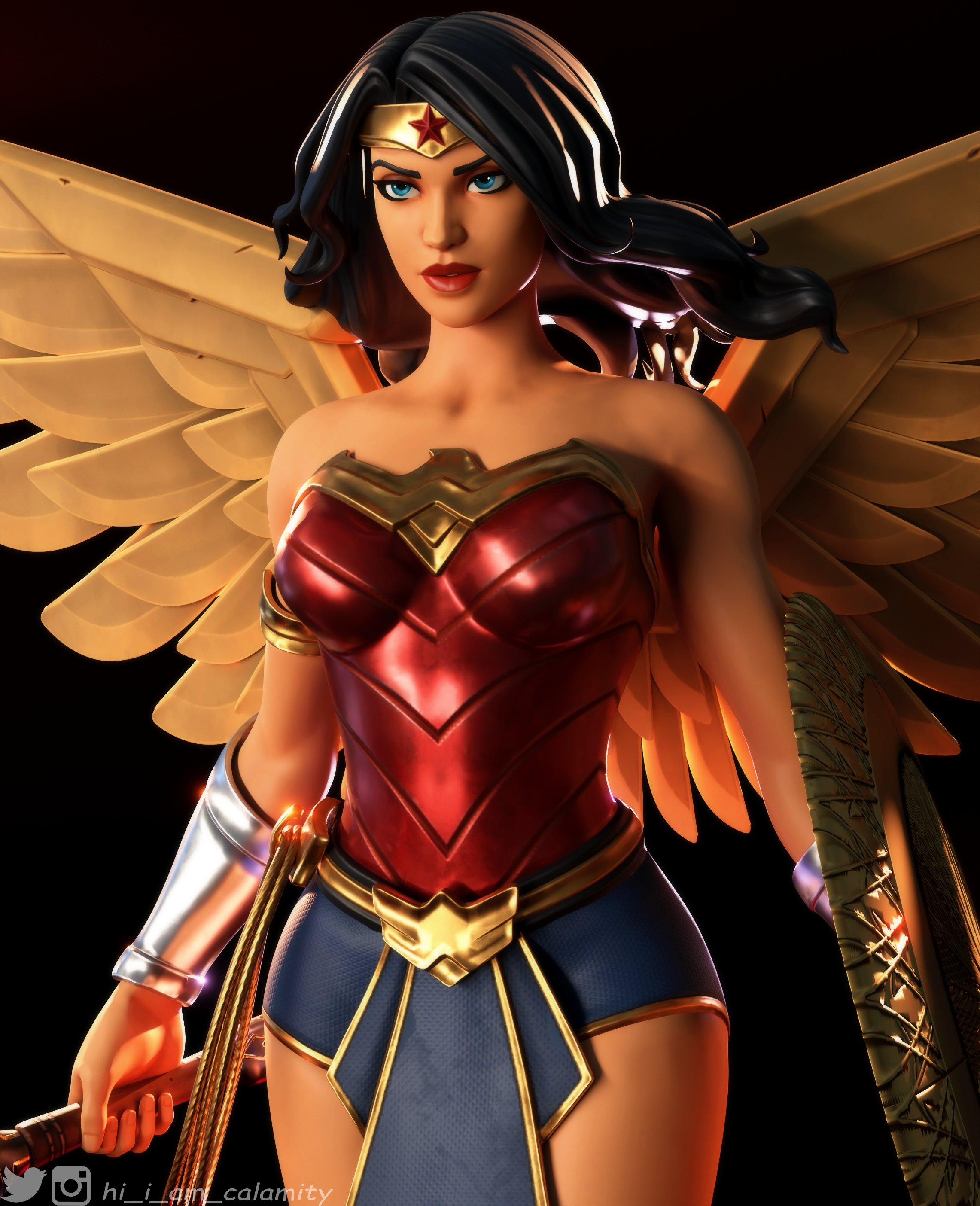 2290x2810 Wonder Woman Fortnite wallpaper, Phone