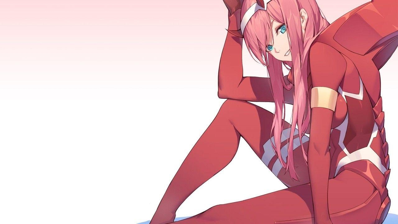 1280x720 Download  Darling In The Franxx, Zero Two, Pink Hair, Desktop