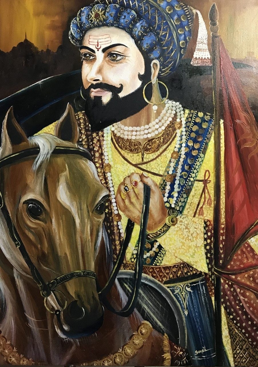 910x1280 Buy Chatrapati Shivaji Maharaj Handmade Painting By HD, Phone