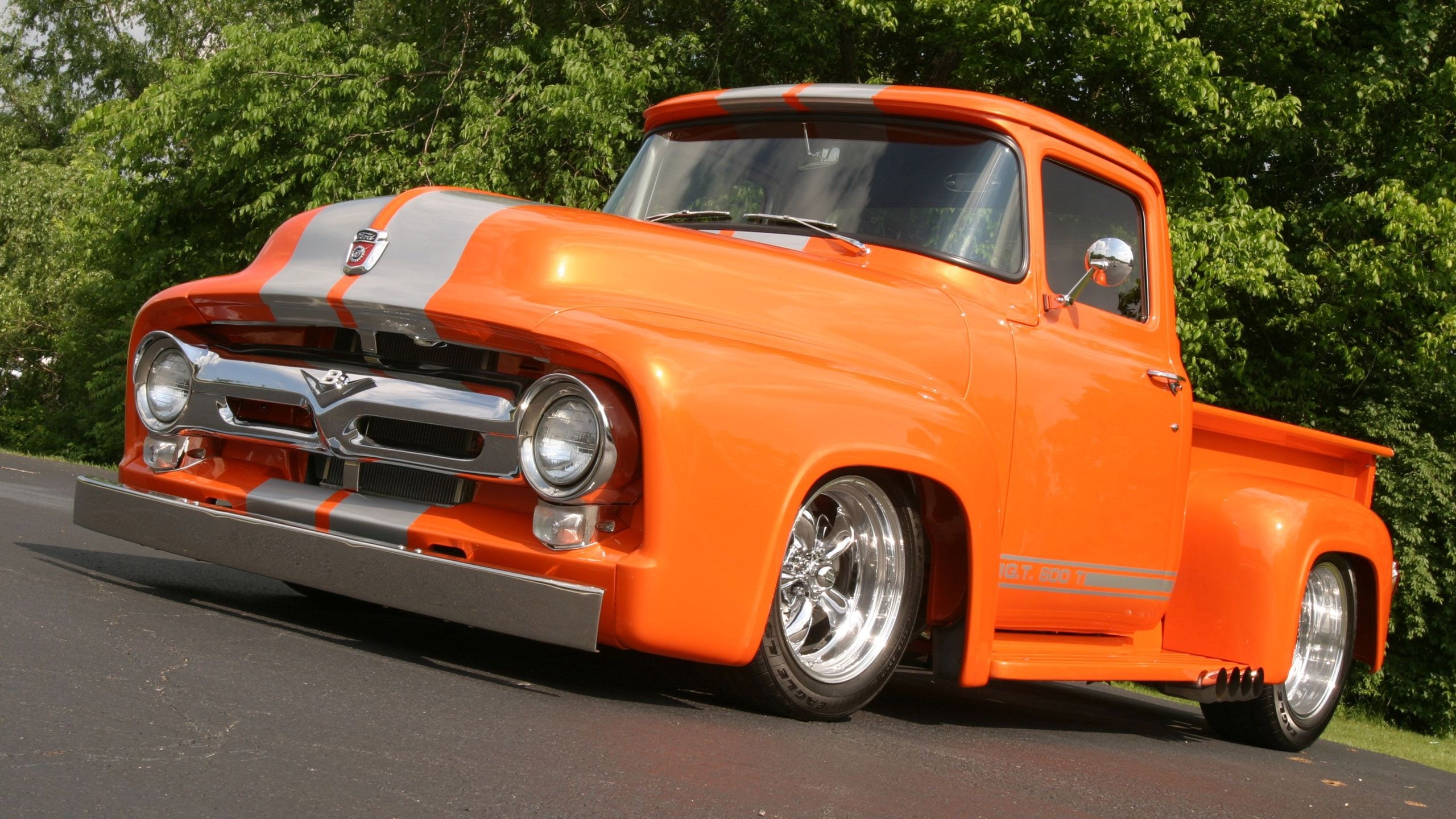 2560x1440 old orange ford takuache truck HD cars Wallpaper, Desktop