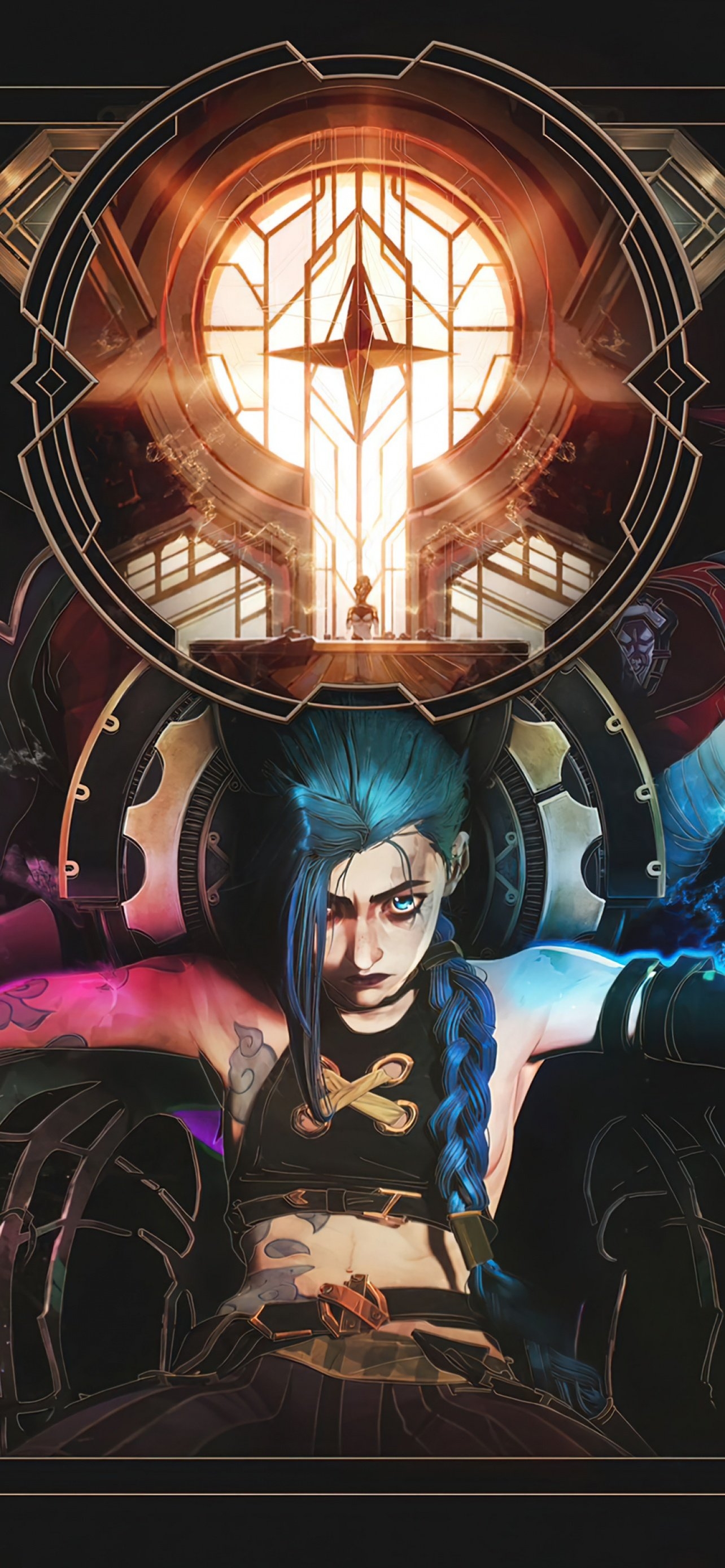 1290x2780 Arcane Wallpaper 4K, Netflix series,, League of Legends, Jinx, Vi, Movies, Phone