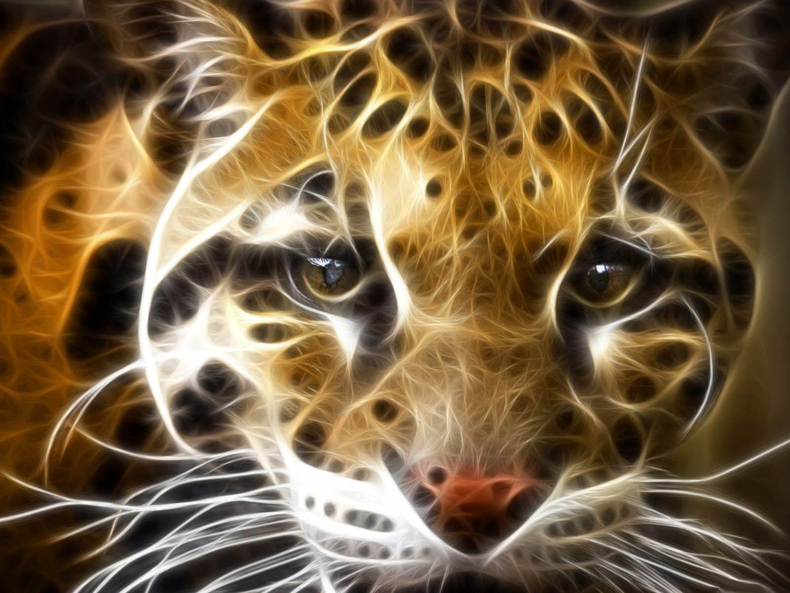 1600x1200 3D tigers wallpaper download, Desktop