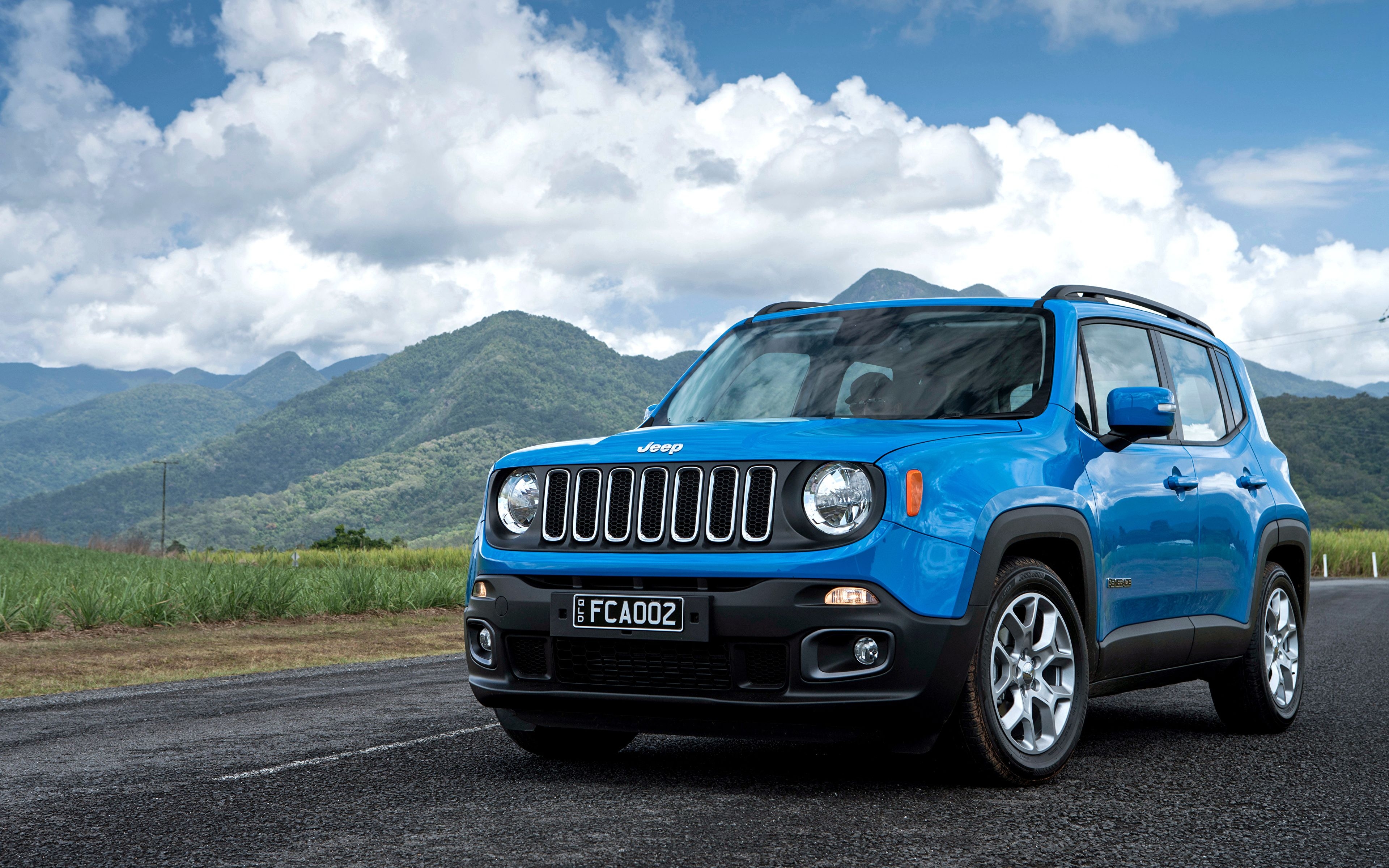 3840x2400 Wallpaper Jeep Renegade Light Blue Cars, Desktop