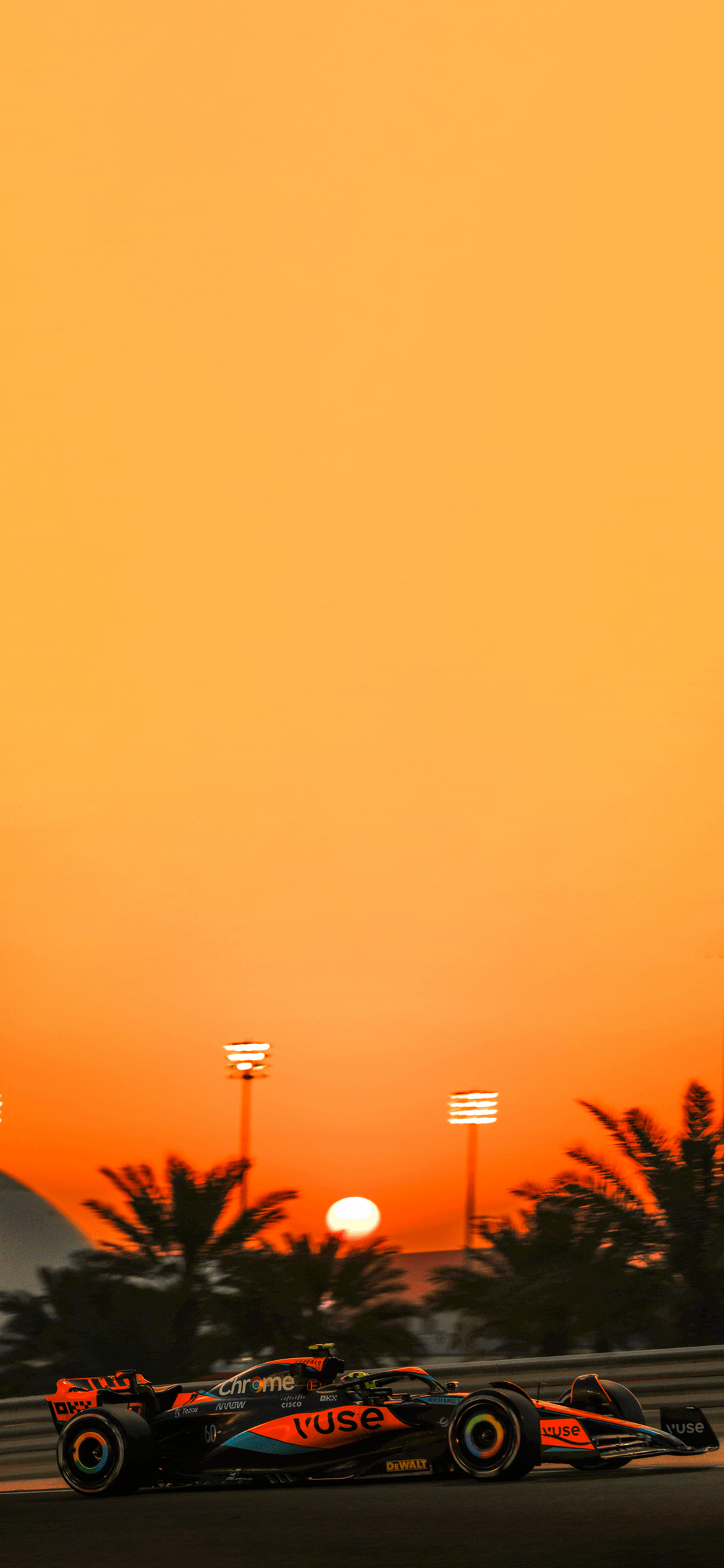 1080x2340 Lando Norris. Bahrain Testing 2023, Phone