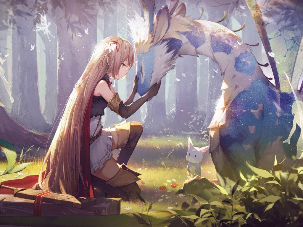 1030x770 Desktop wallpaper shadowverse, blonde anime girl, HD image, Desktop