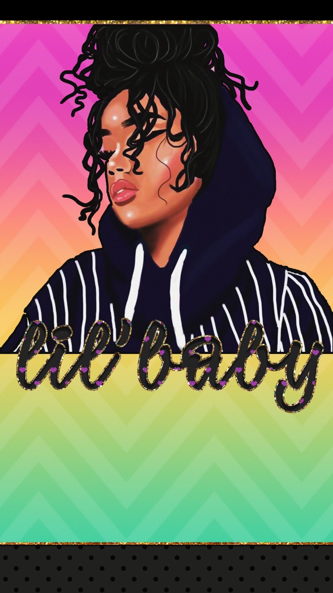 1080x1920 Dope Girl Cartoon Wallpaper, Phone