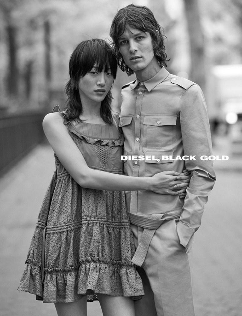 800x1050 CAMPAIGN: Sora Choi & Akos Sogor for Diesel Black Gold Spring 2017, Phone