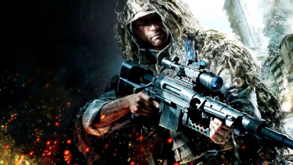 1250x700 Rifles soldiers video games ruins army military snipers buildings, Desktop