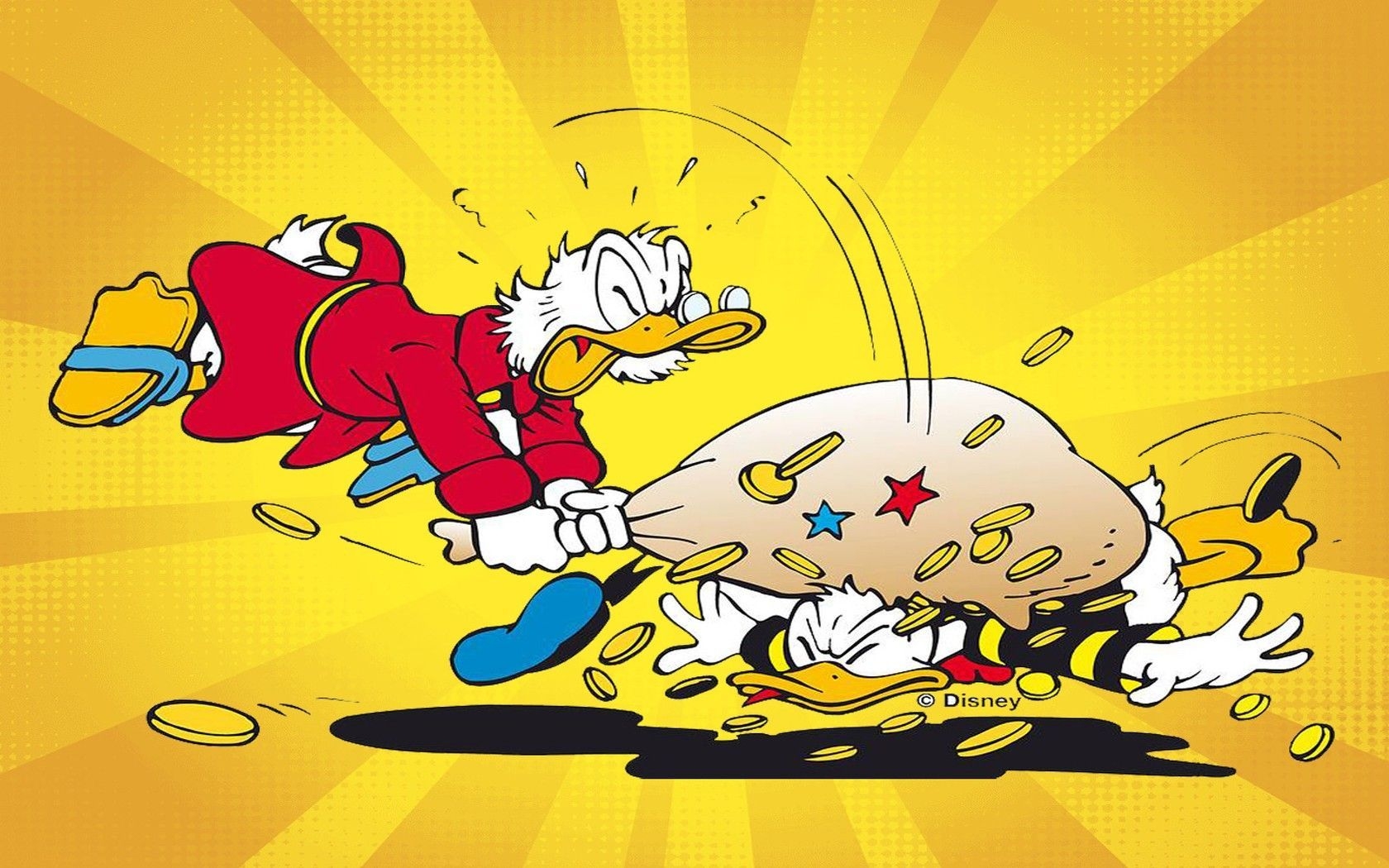 1680x1050 Scrooge Wallpaper. Dagobert duck, Enten, Desktop