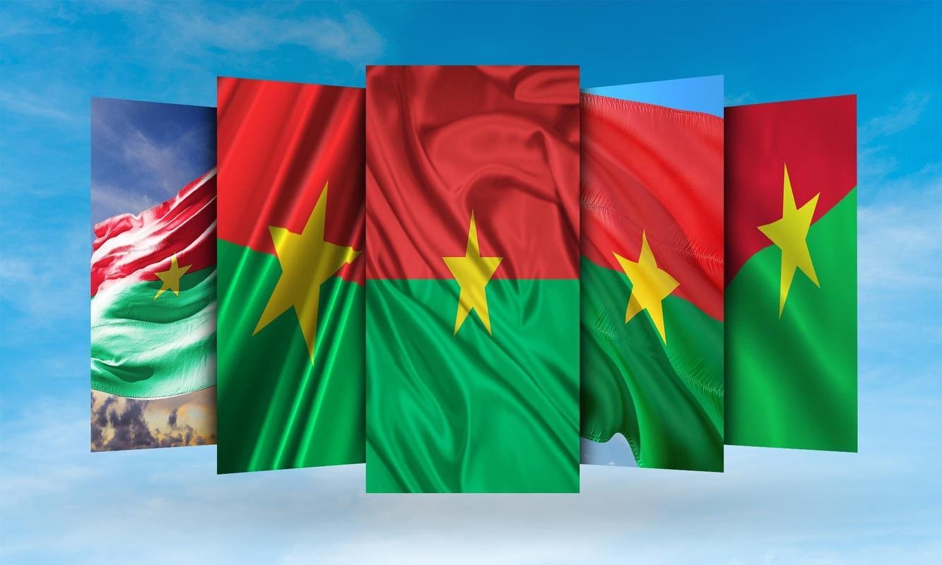 1340x800 Burkina Faso Flag Wallpaper for Android, Desktop