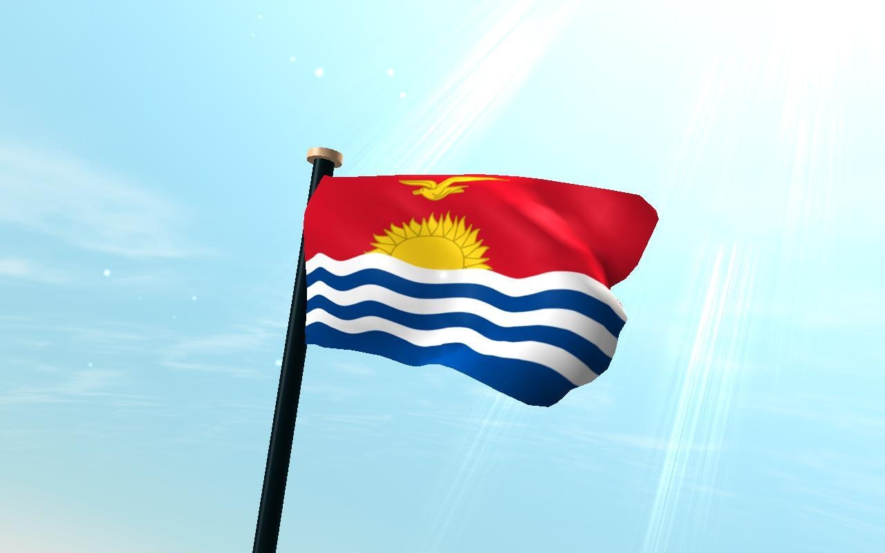 1280x800 Kiribati Flag 3D Free for Android, Desktop