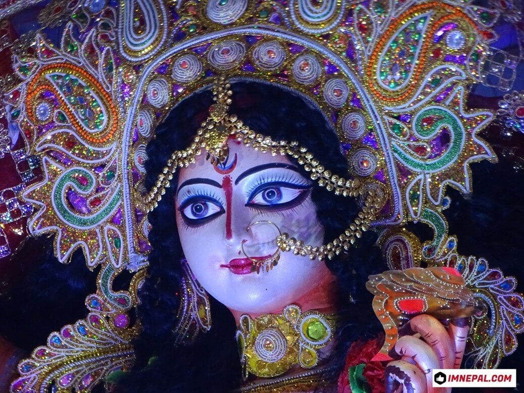 1040x780 Maa Durga Face Wallpaper Durga Photo Download, Desktop