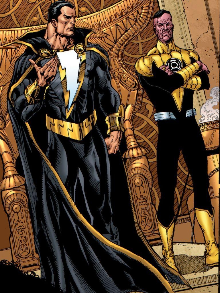 770x1030 Black Adam and Sinestro. Wallpaper. Comics, DC Comics, Phone