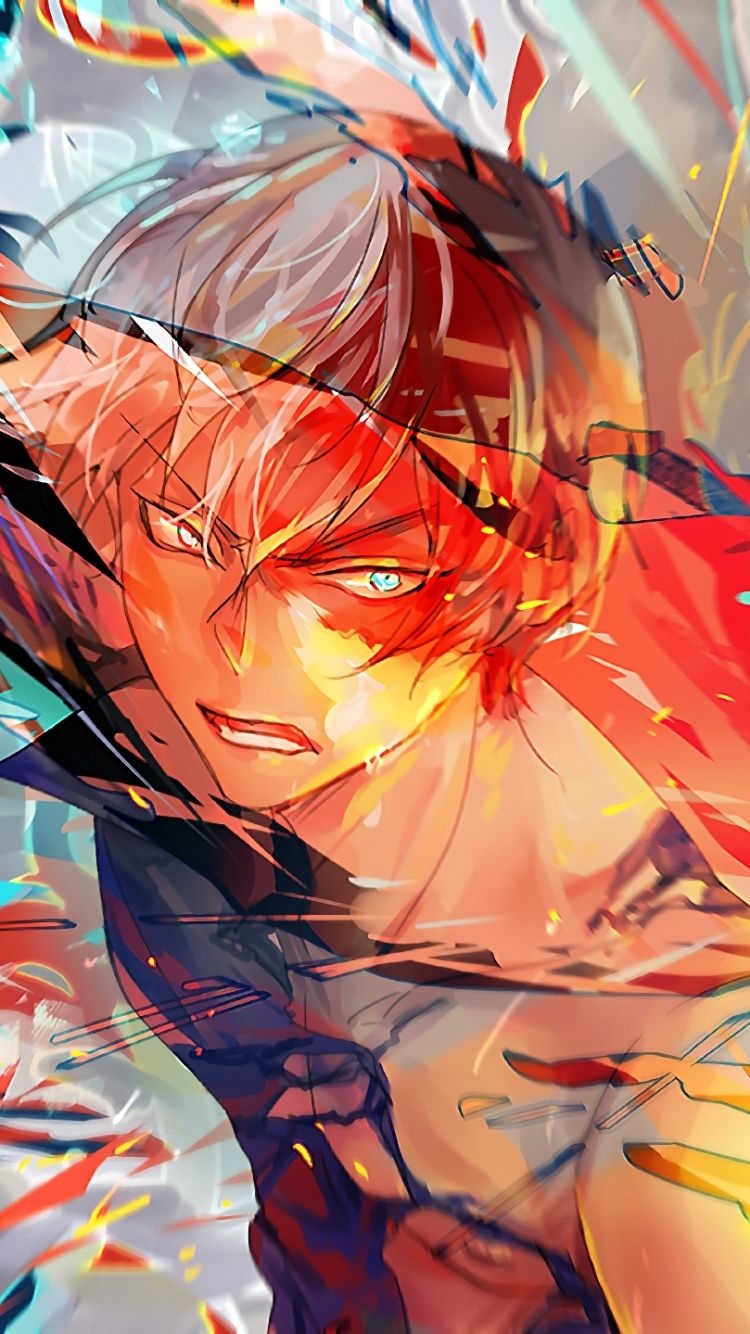 750x1340 Shouto Todoroki Apple IPhone 5 (640x1136) Wallpaper, Phone