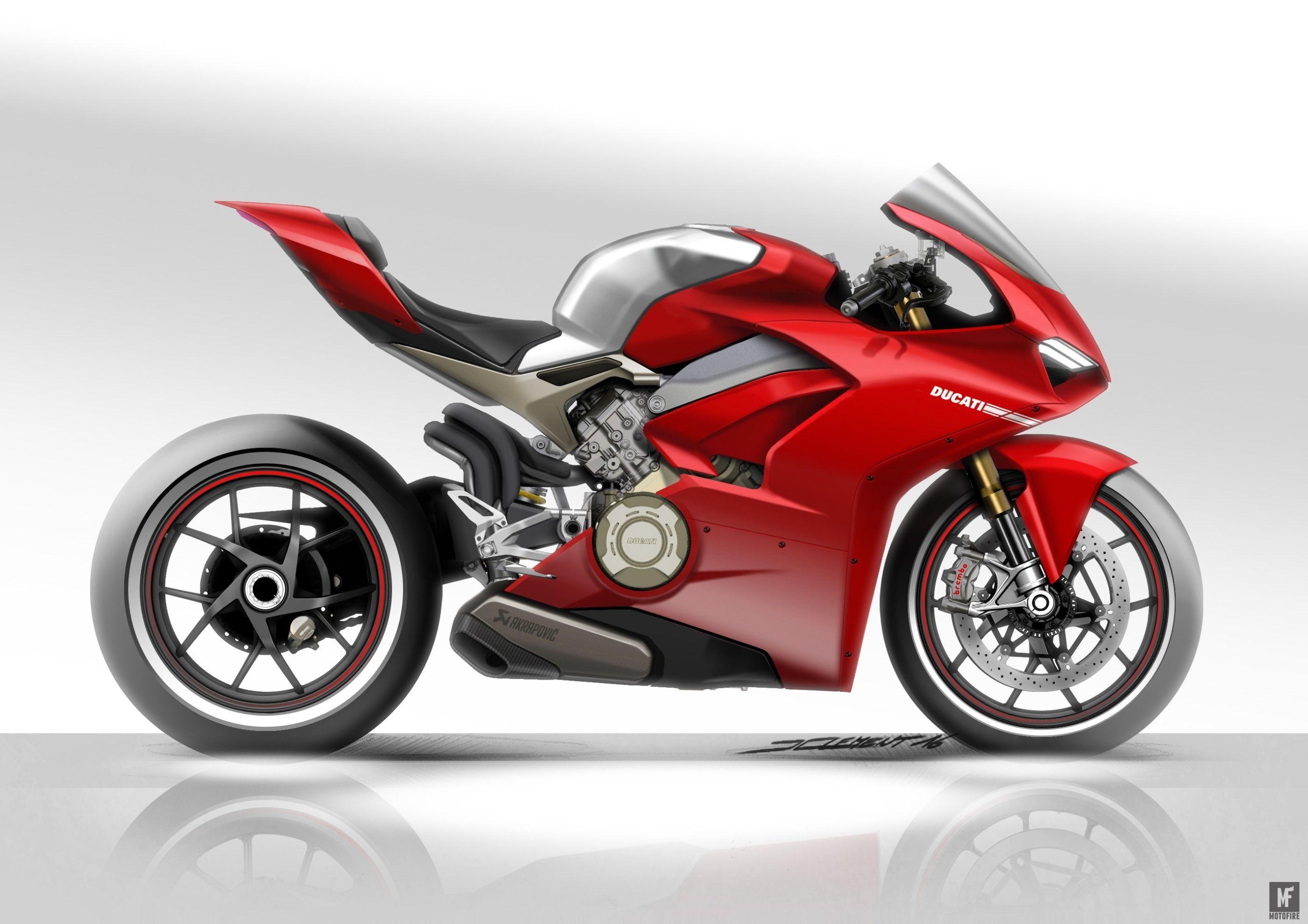 2800x1980 The design sketches for the Ducati Panigale V4 are stunning!, Desktop