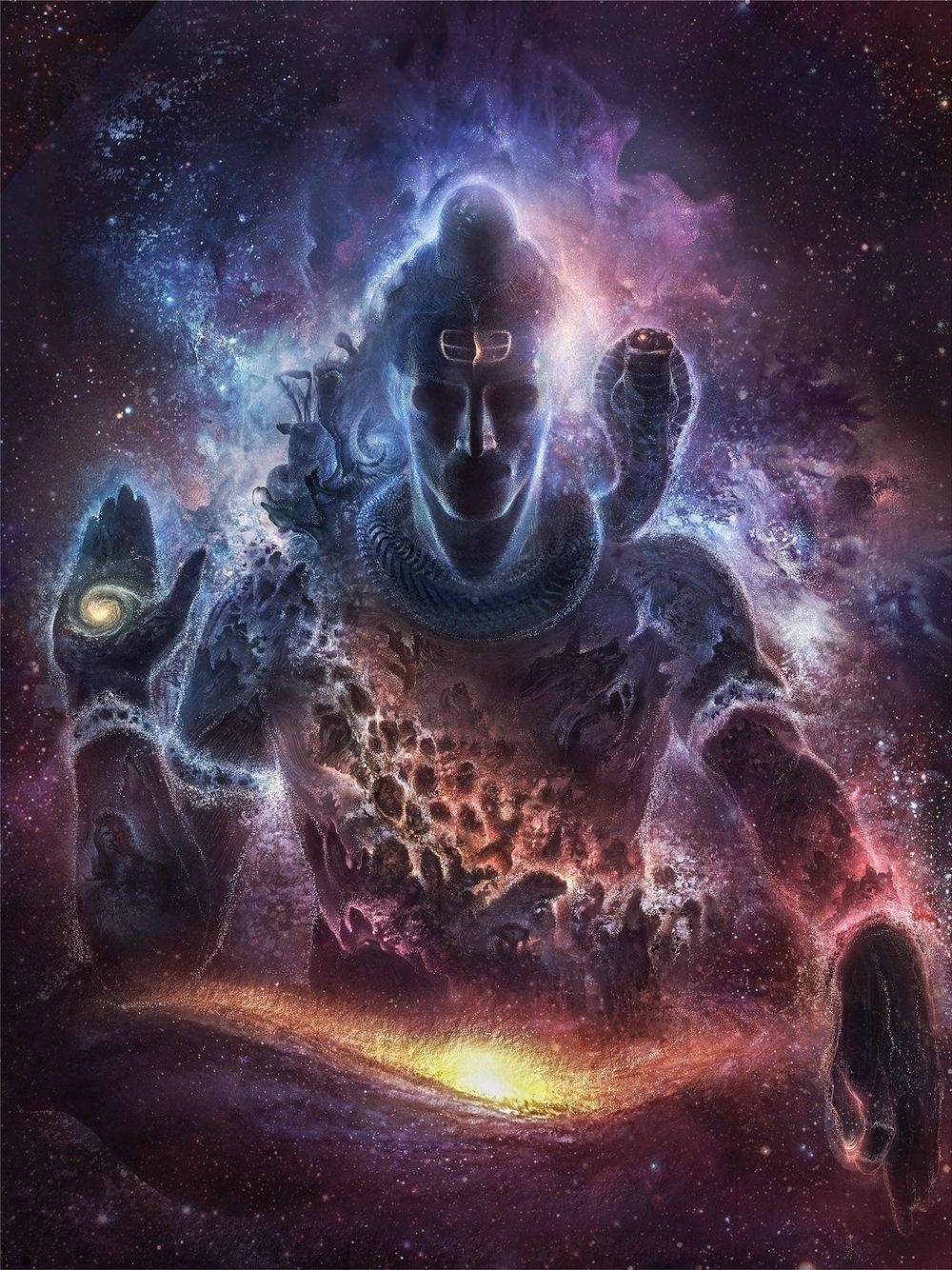 1000x1340 android jones #visionary #art #psy. Lord shiva, Shiva angry, Android jones, Phone