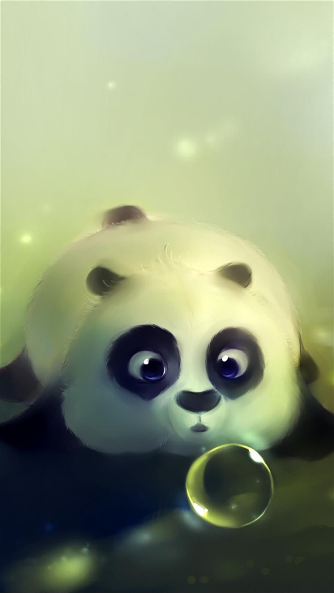 1080x1920 Cute Panda Bubble iPhone 6 Plus HD Wallpaper HD, Phone