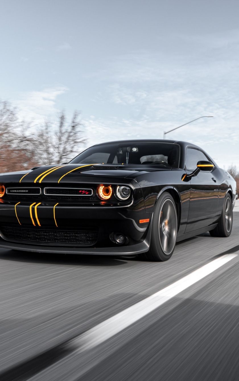 840x1340 Download Black car, Dodge Challenger Coupe wallpaper, 840x iPhone iPhone 5S, iPhone 5C, iPod Touch, Phone