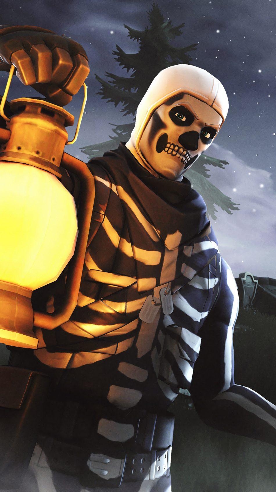 950x1690 Skull Trooper Fortnite Season 6 4k Ultra HD Mobile, Phone