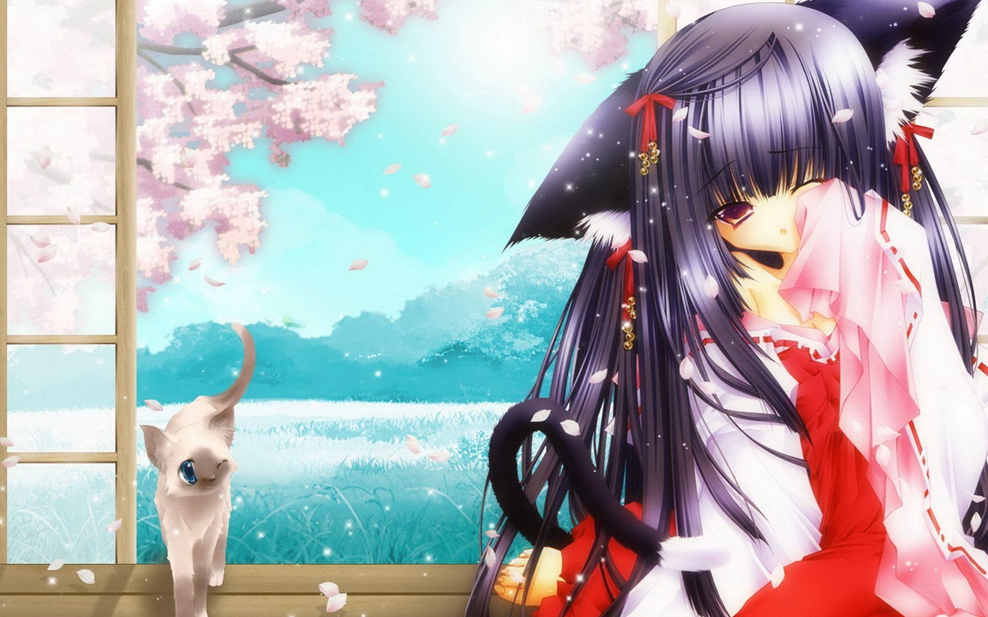 1920x1200 Anime Cat Girl Wallpaper Free Anime Cat Girl Background, Desktop