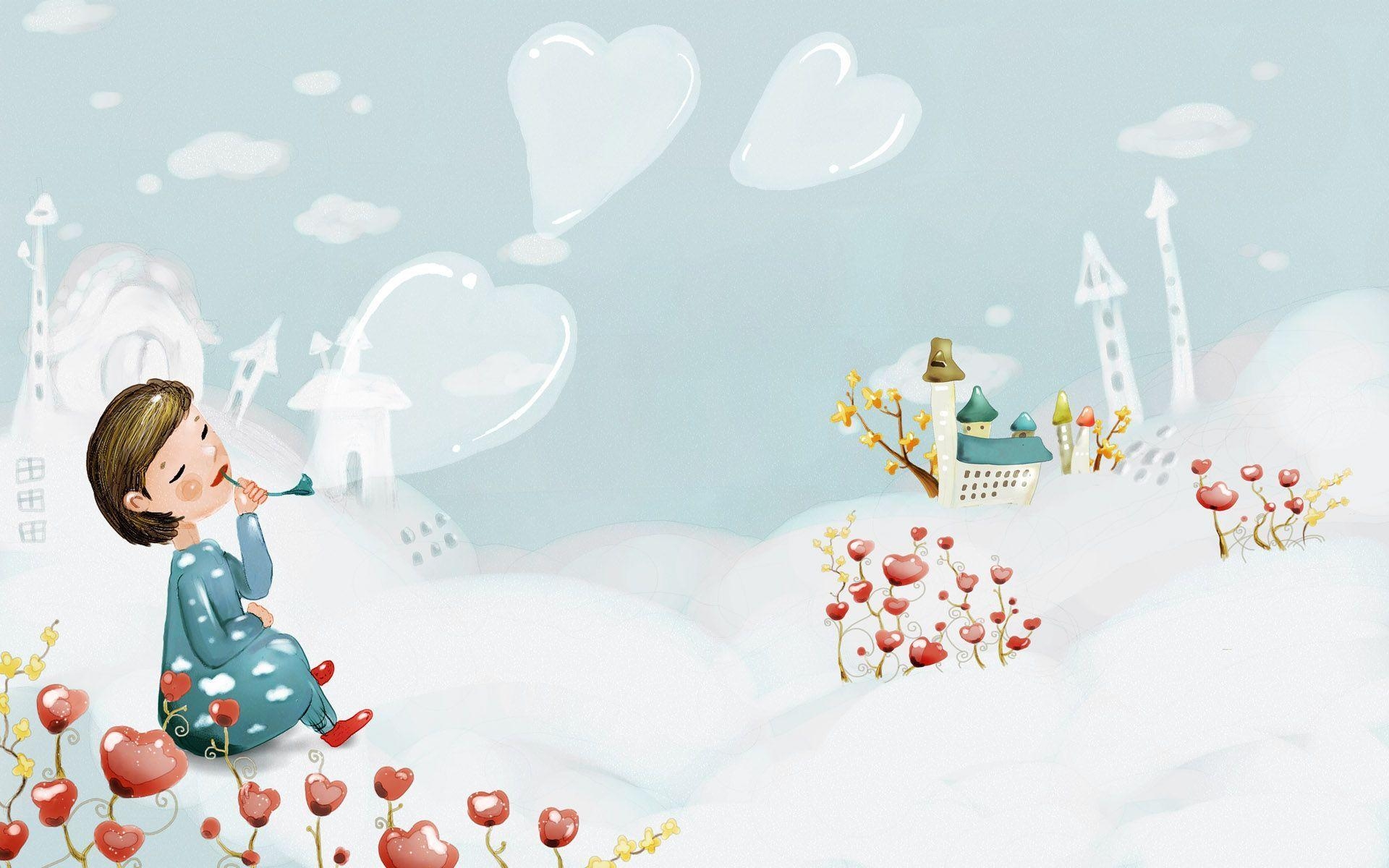 1920x1200 Korean Cute Cartoon Winter Wallpaper Free Korean Cute, Desktop