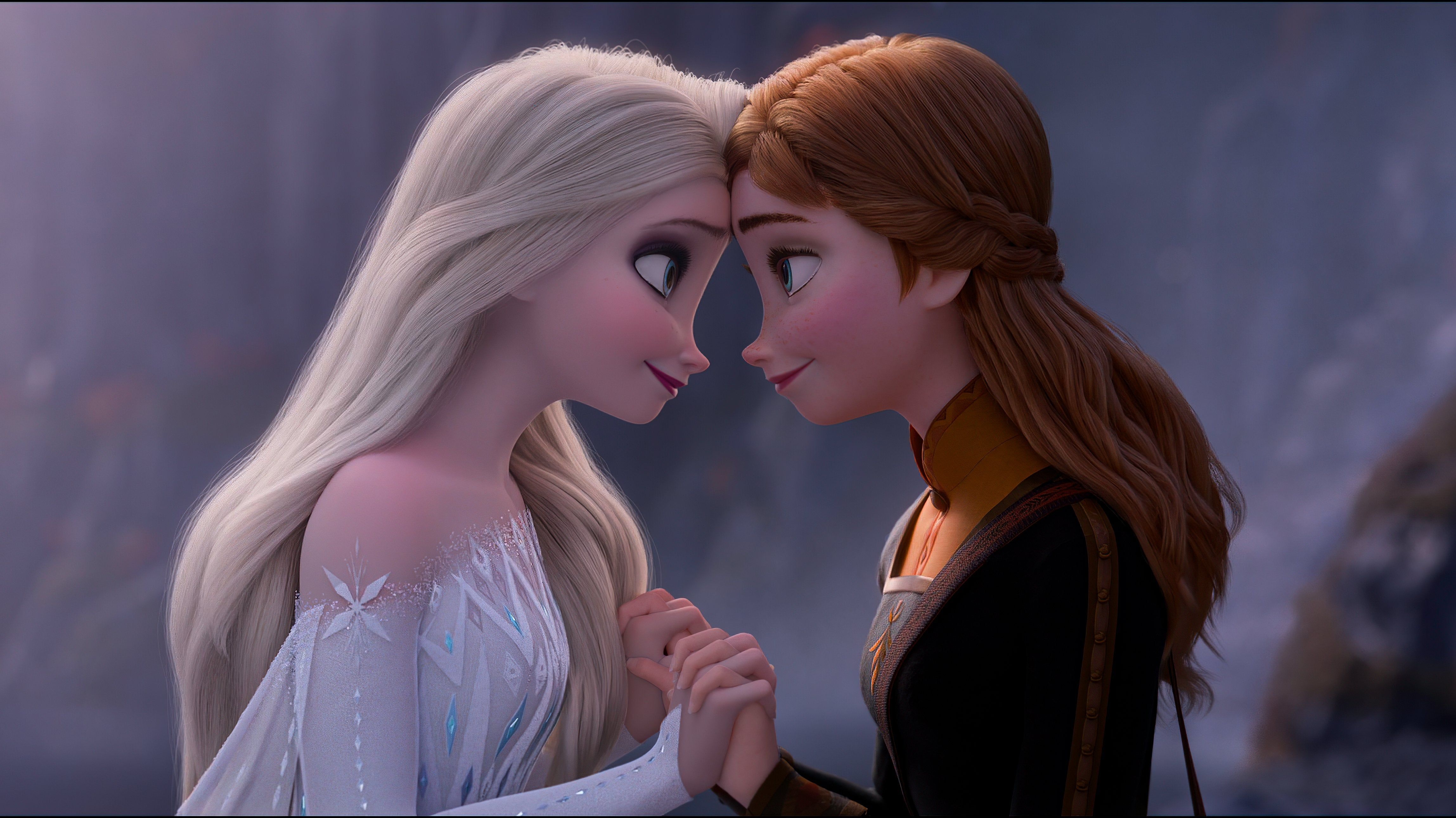 4600x2590 High Resolution Wallpaper Of Elsa And Anna, Desktop