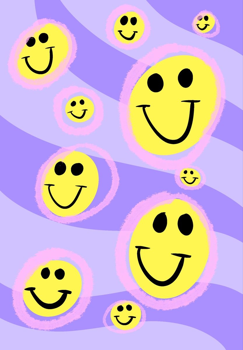 840x1200 Smiley Face Wallpaper, Phone