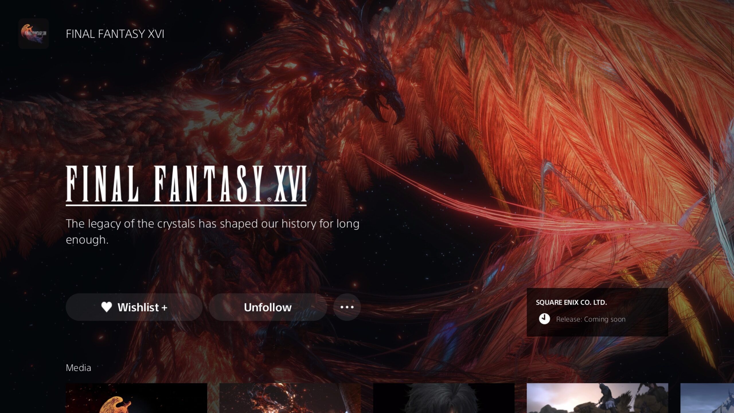 2560x1440 Final Fantasy XVI Release Date Updated To Coming Soon On PlayStation Store, Desktop