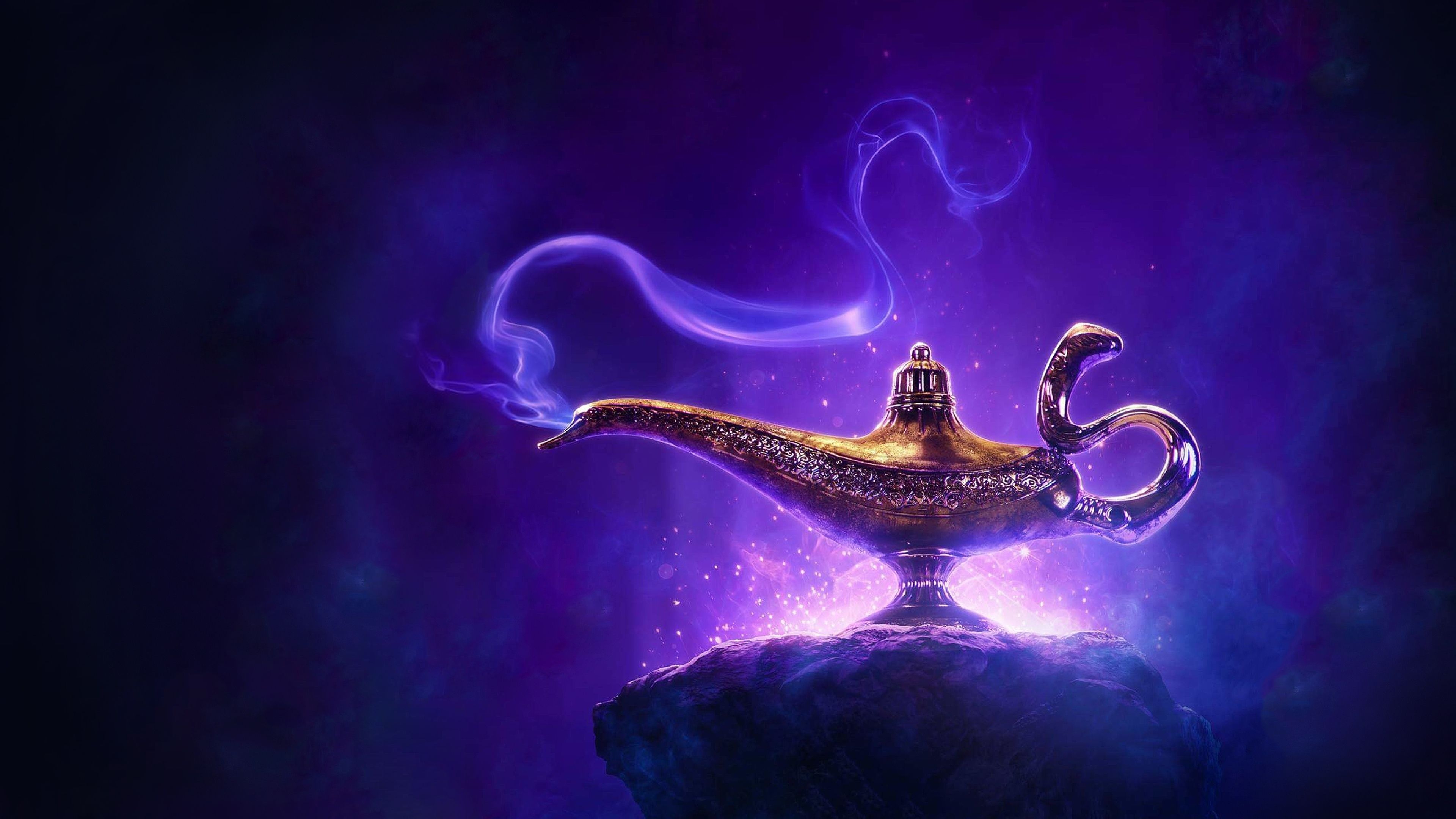 Aladdin's Lamp, Disney Magic, Blue and Purple, Desktop PC