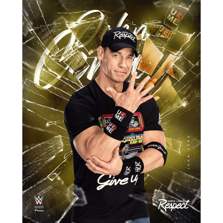 900x900 John Cena Unsigned 16 x 20 Shattered Photograph, Phone