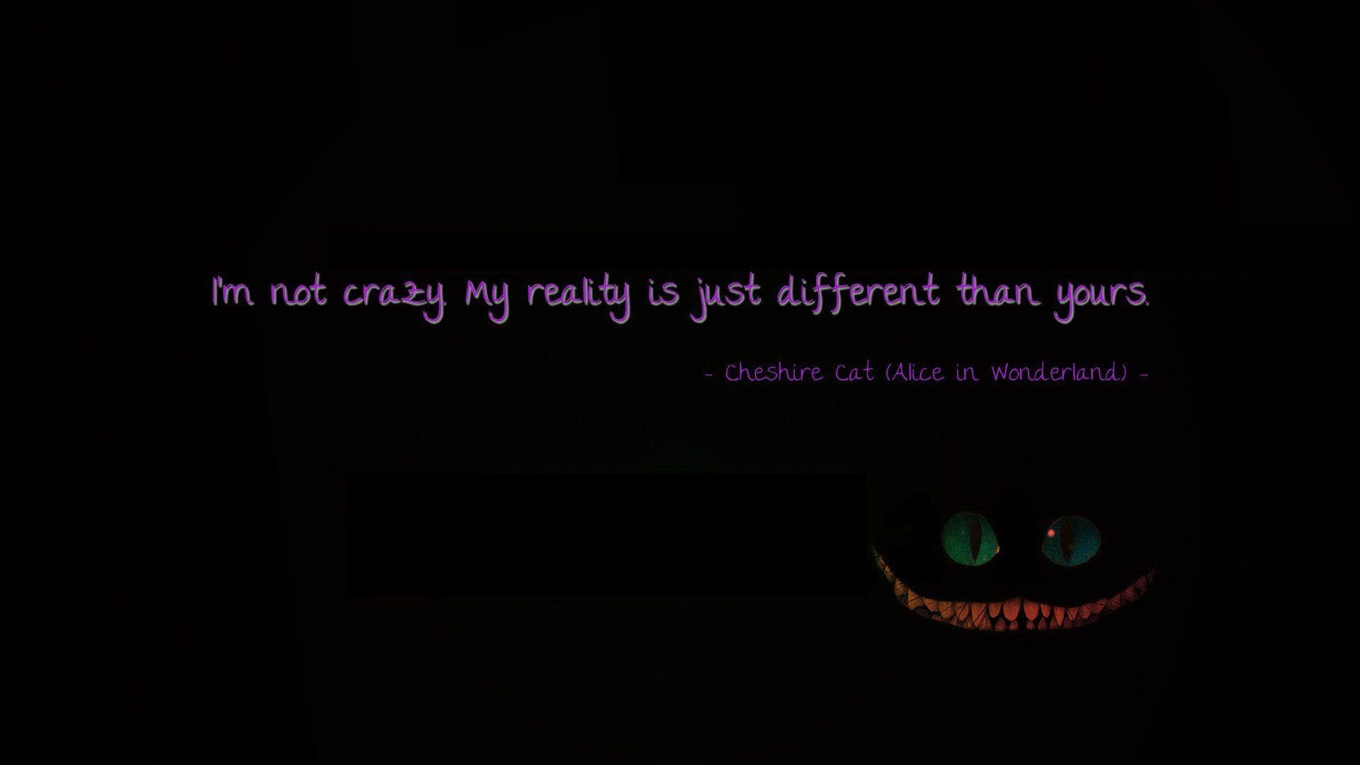 1920x1080 Quote From Alice In Wonderland HD Wallpaper. Background Image, Desktop