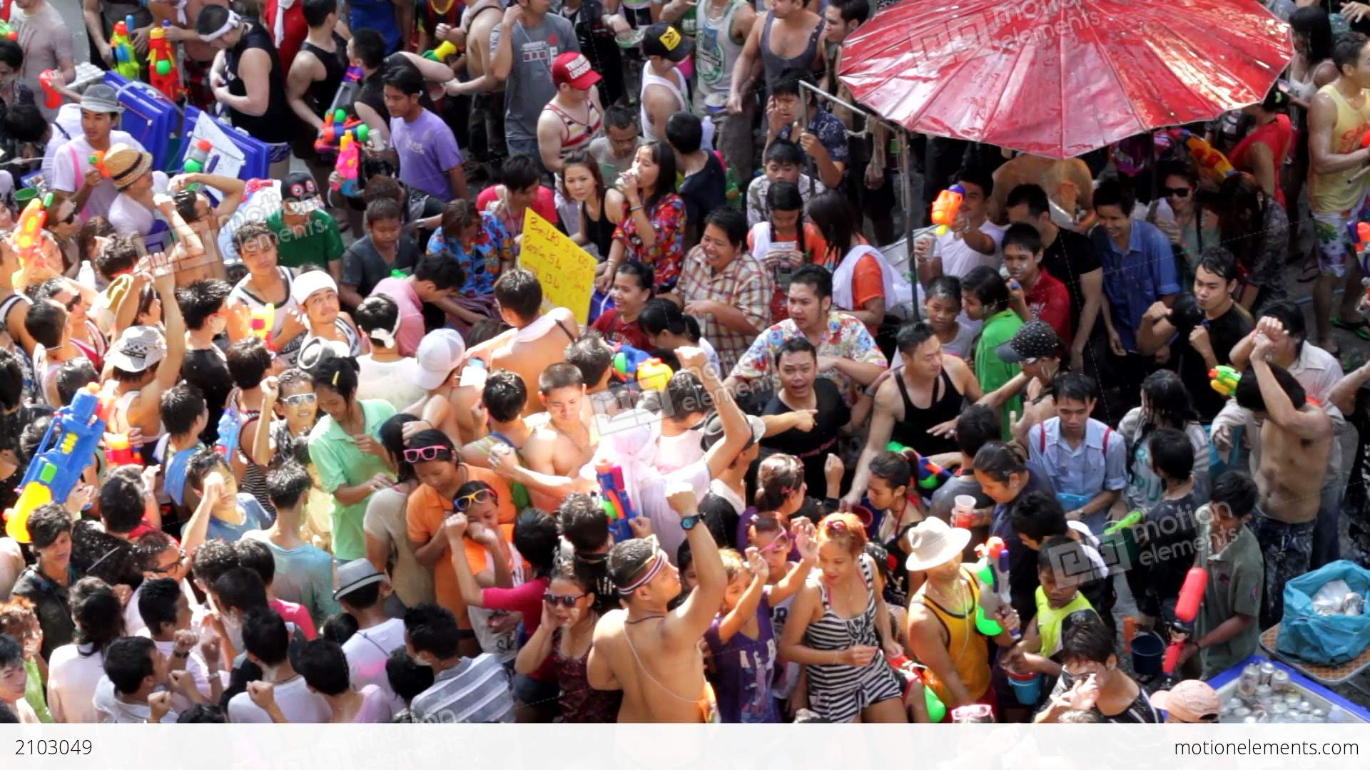 1920x1080 Songkran Festival In Thailand Stock video footage, Desktop