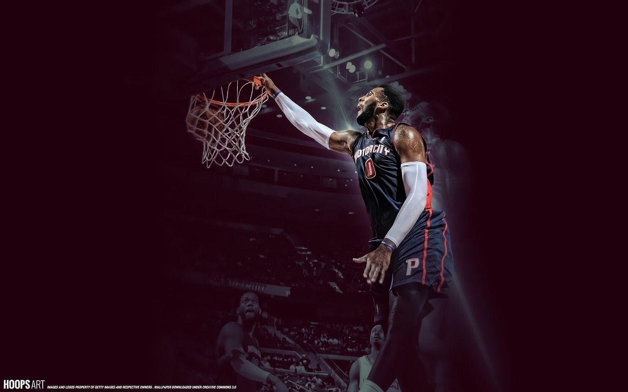 1280x800 Detroit Pistons, Andre Drummond wallpaper from HoopsArt.com, Desktop