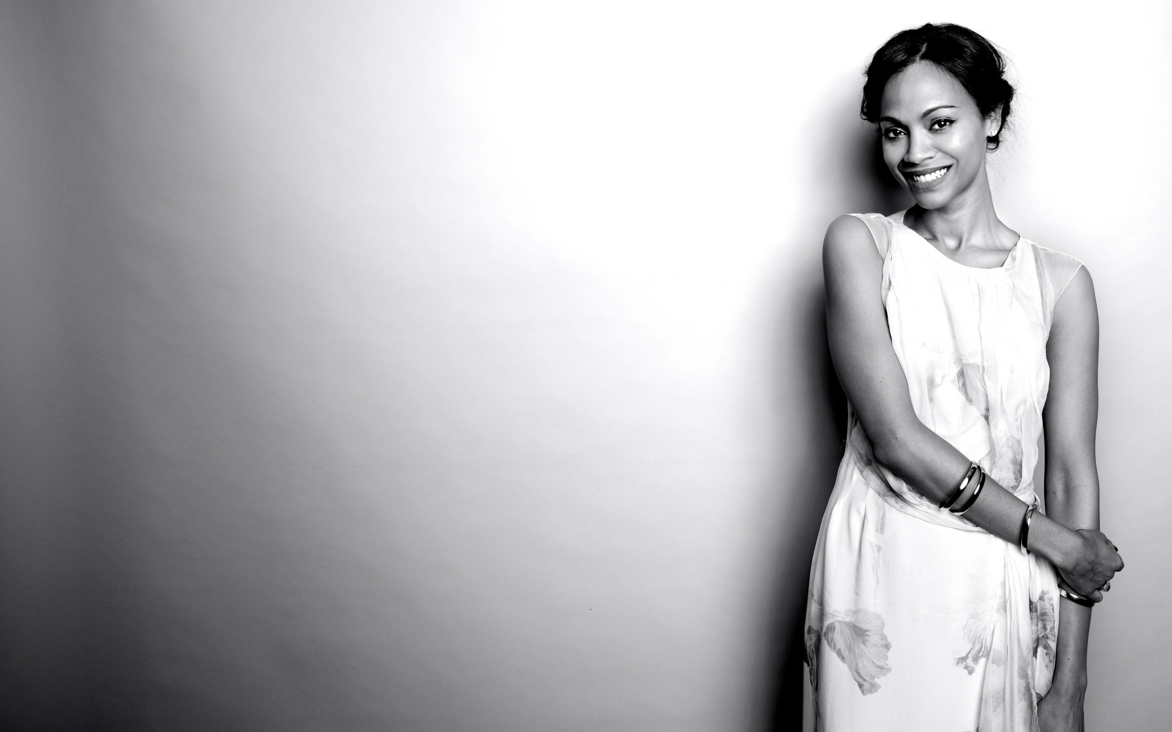 3840x2400 Download Wallpaper  Zoe saldana, Photo shoot, Bw Ultra HD, Desktop