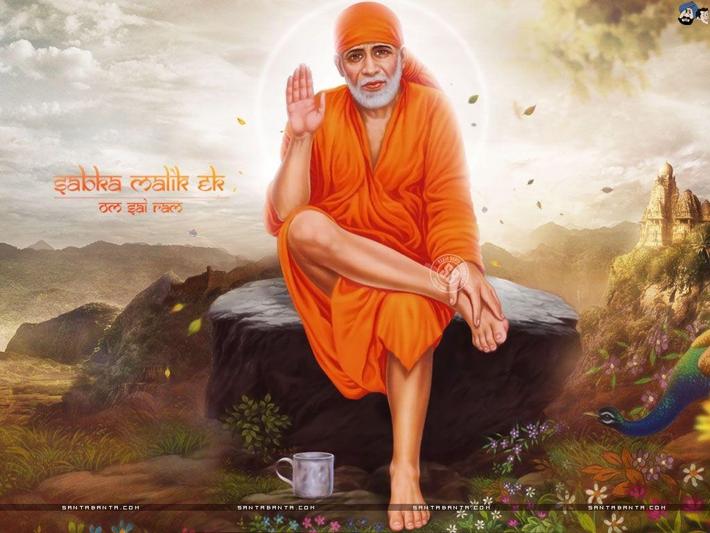 1030x770 Free Download Sai Baba HD Wallpaper, Desktop