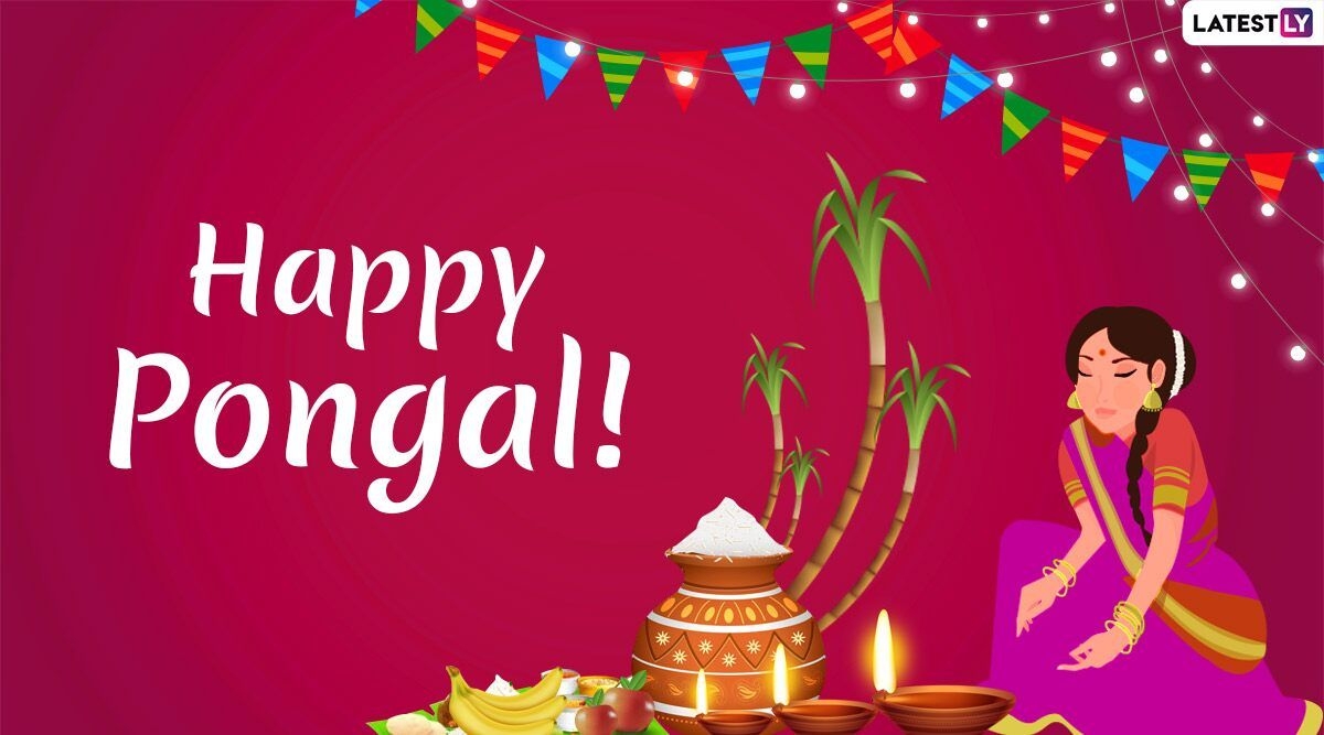 1200x670 Happy Pongal 2020 Greetings & Image: Mattu Pongal WhatsApp Stickers, Hike GIF Messages, SMS and Quotes to Celebrate Tamil Nadu Harvest Festival, Desktop