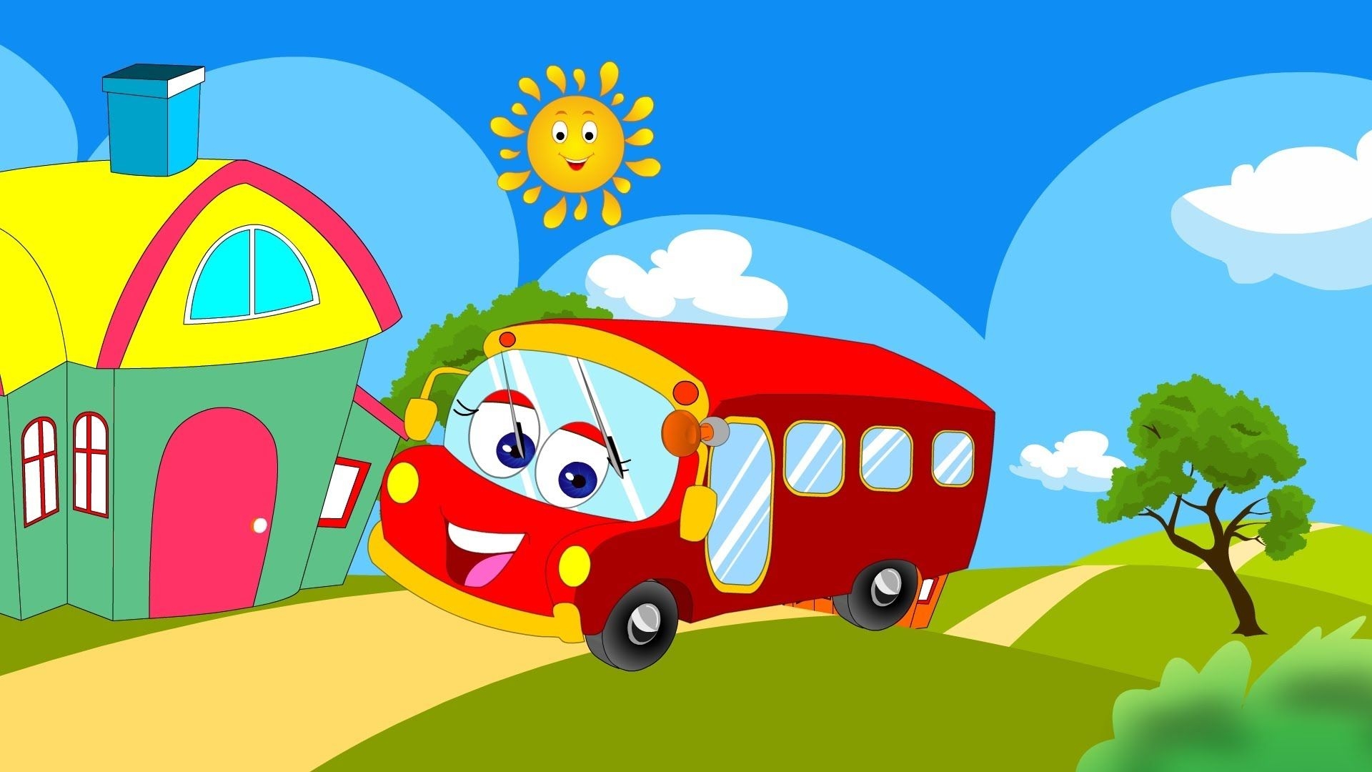 1920x1080 Wheels On The Bus Go Round + HD Wallpaper!, Desktop