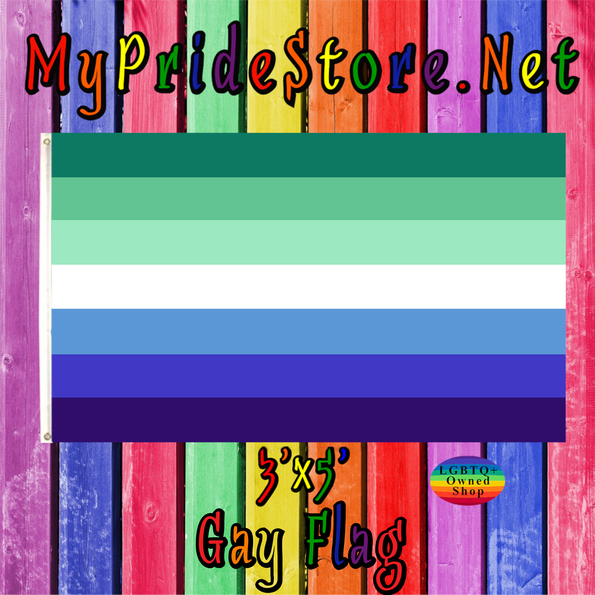 2000x2000 Gay Flag, MLM Flag, Vincian Flag, Phone