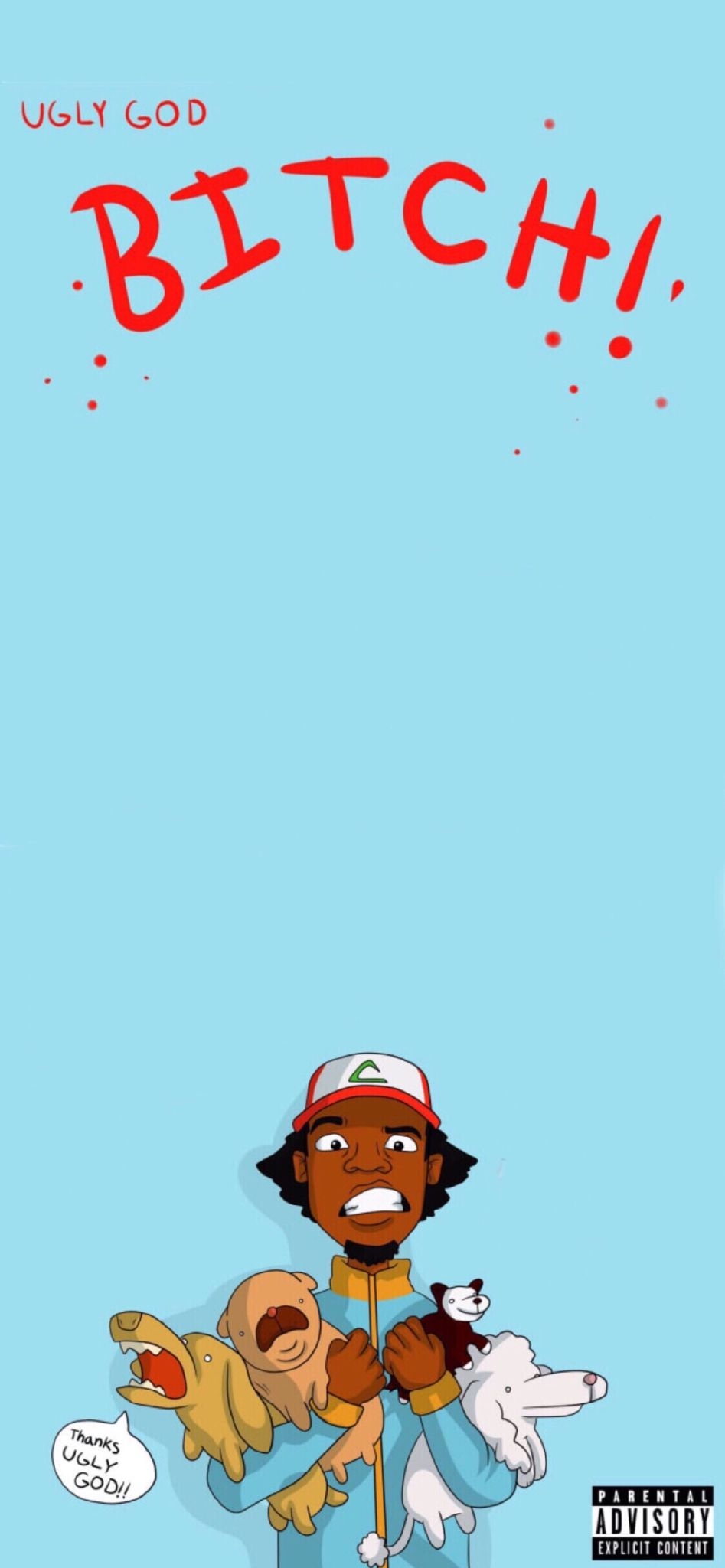 950x2050 Rapper Cartoon Wallpaper, Phone