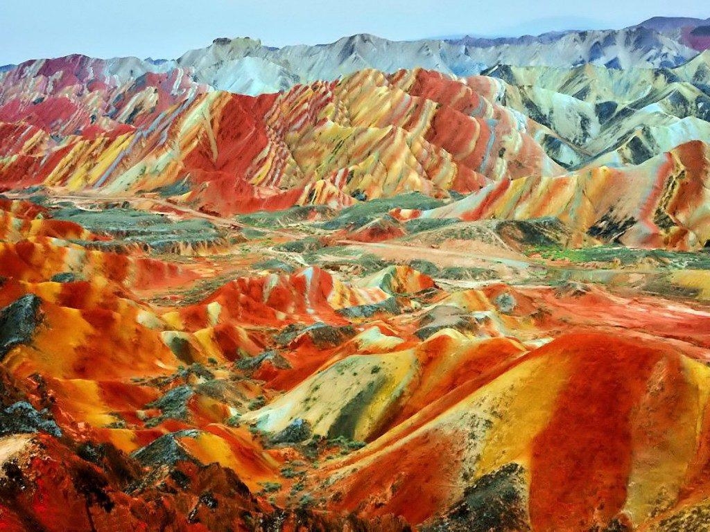 1030x770 Rainbow Mountains In Zhangye Danxia Landform, China, Desktop