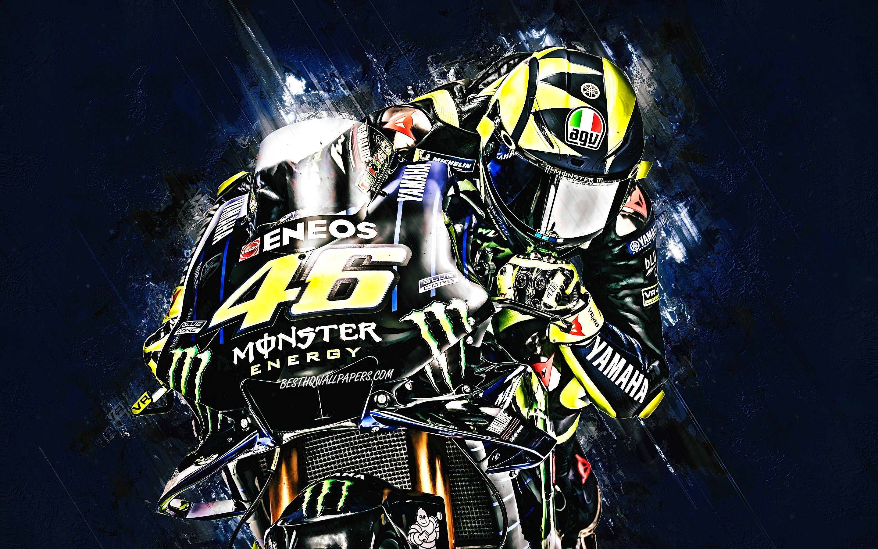 2880x1800 Download Wallpaper Valentino Rossi, MotoGP, Monster Energy Yamaha MotoGP, 46 Number, Yamaha YZR M Italian Professional Road Racer For Desktop With Resolution. High Quality HD Picture Wallpaper, Desktop